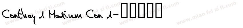 Conthey 1 Medium Con 1字体转换